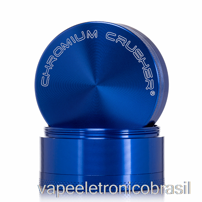 Vape Eletrônico Triturador De Cromo 2.2 Polegadas Moedor De 4 Peças Azul